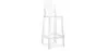 Banco Bar com Encosto - Design Transparente - 75cm - Victoria Queen image 9