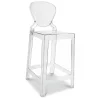 Banco Bar com Encosto - Design Transparente - 75cm - Victoria Queen image 9