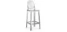 Banco Bar com Encosto - Design Transparente - 75cm - Victoria Queen image 9