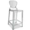Banco Bar com Encosto - Design Transparente - 75cm - Victoria Queen image 9