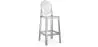 Banco Bar com Encosto - Design Transparente - 65cm - Victoria Queen image 9