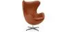 Poltrona com braços - Estofamento em couro - Design em forma de ovo - Brave image 9