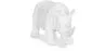  Figura Decorativa Rinoceronte - Branco Fosco - Rhyn image 9