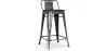 Banco Bar com encosto - Madeira e Aço - 60 cm - Stylix image 9
