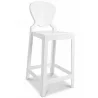 Banco Bar com Encosto - Design Transparente - 65cm - Victoria Queen image 9