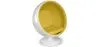 Poltrona de Design Esférica - Estofada em Couro Sintético - Batton image 9