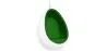Poltrona de Design em forma de Ovo Suspensa - Estofada em Tecido - Eny image 9
