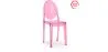 Conjunto de 2 cadeiras de jantar transparentes - Victoria Queen image 9