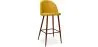 Banco estofado em tecido - Design escandinavo - 76cm - Evelyne image 9