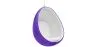Poltrona Suspensa de Design em Forma de Ovo - Estofada em Tecido - Eny image 9