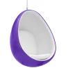 Poltrona Suspensa de Design em Forma de Ovo - Estofada em Tecido - Eny image 9