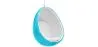Poltrona Suspensa de Design em Forma de Ovo - Estofada em Tecido - Eny image 9