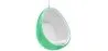 Poltrona Suspensa de Design em Forma de Ovo - Estofada em Tecido - Eny image 9
