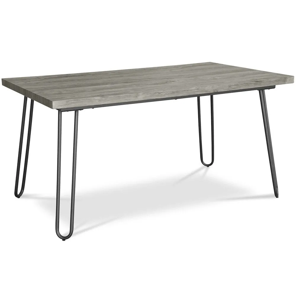 Mesa de jantar retangular - Estilo industrial - Madeira e metal - 150cm - Hairpin  image 8