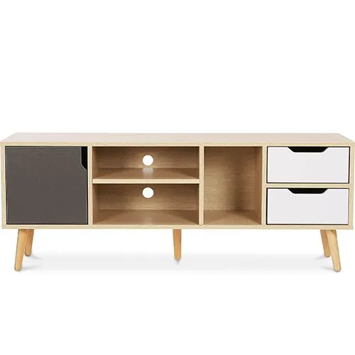 Móvel de TV de Madeira - Design Escandinavo - Aren image 8