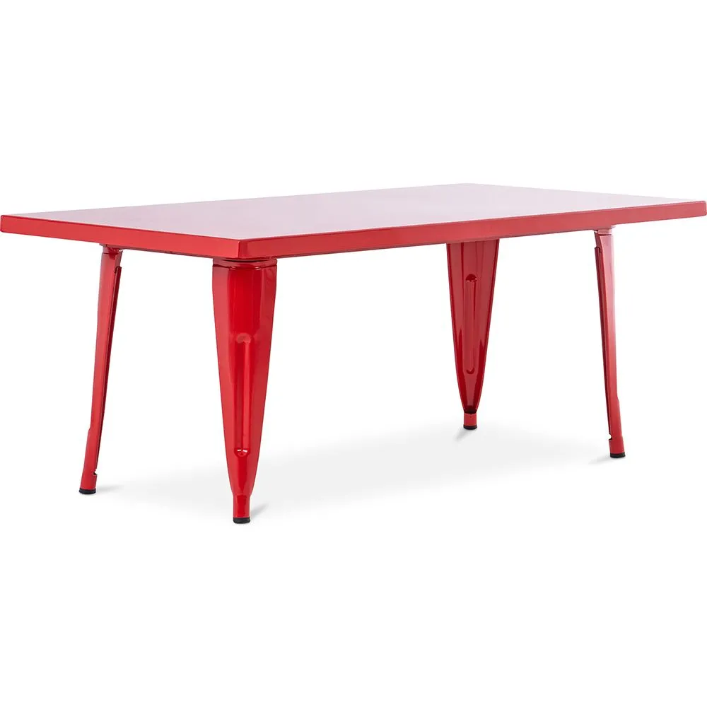 Mesa retangular infantil - Design industrial - 120cm - Stylix image 8