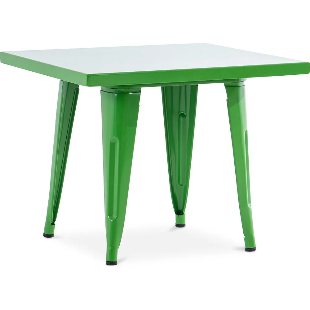 Mesa Quadrada Infantil - Industrial - Metal - 60cm - Stylix image 8