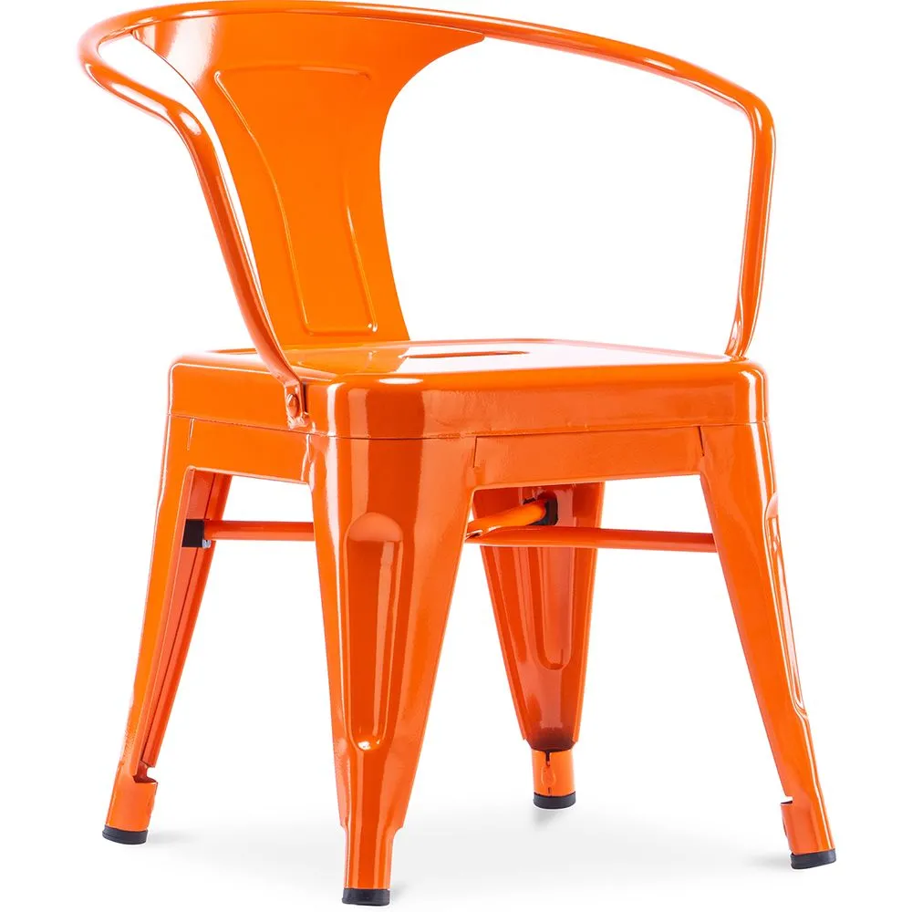 Cadeira para crianças com braços - Cadeira para crianças - Design industrial - Aço - Stylix image 8