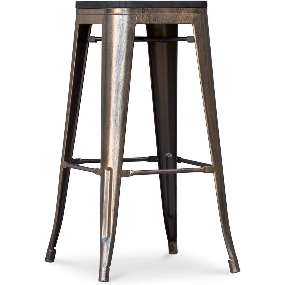 Banco Bar - Design Industrial - Madeira e Metal - 76cm - Stylix image 8