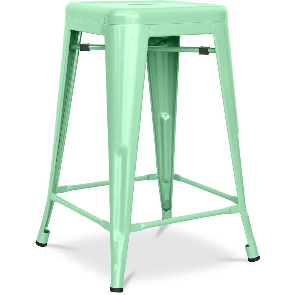 Banco Bar - Design Industrial - Aço Mate - 60cm - Stylix image 8