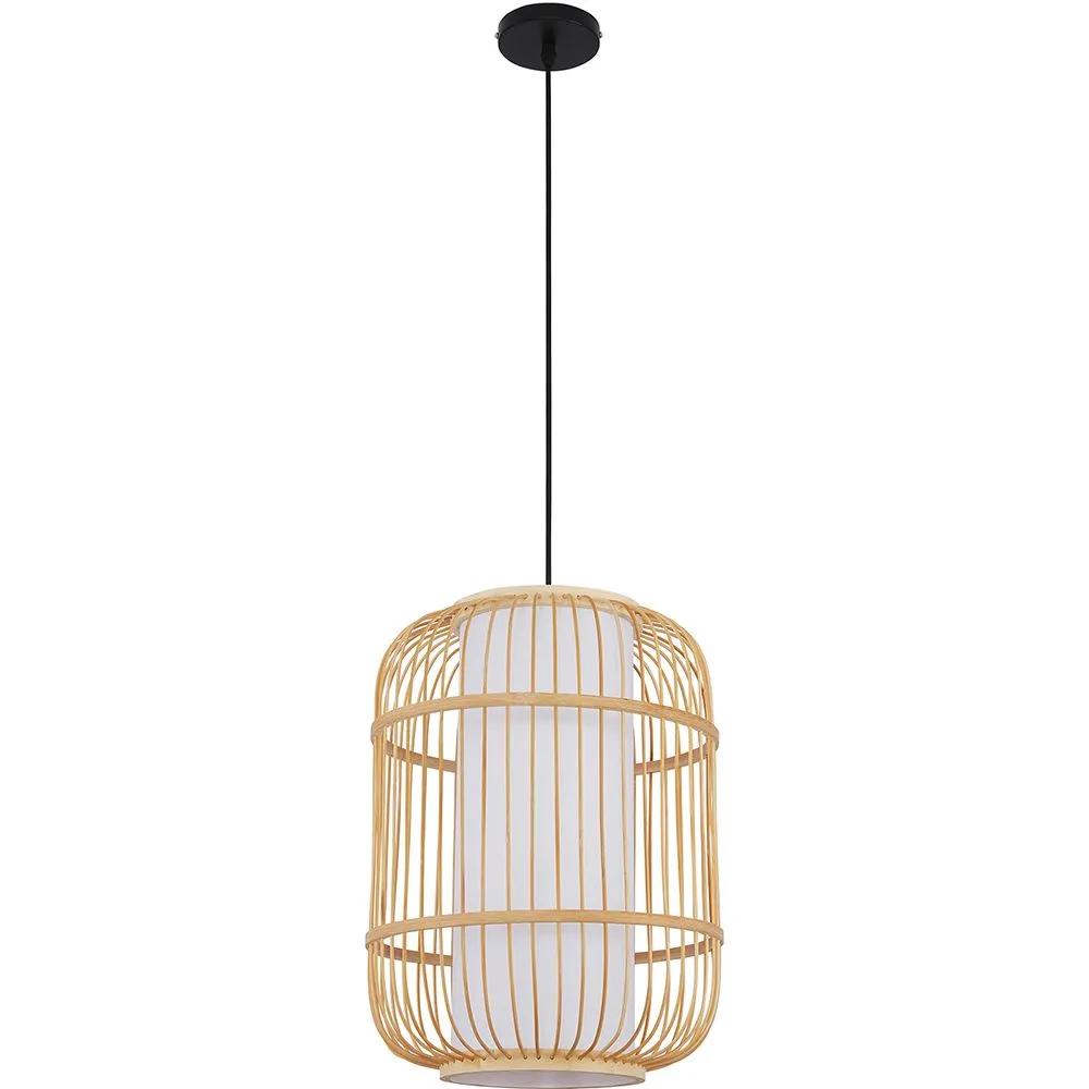  Luminária de Teto de Bambu - Luminária Pendente de stile Boho Bali - Mane image 8