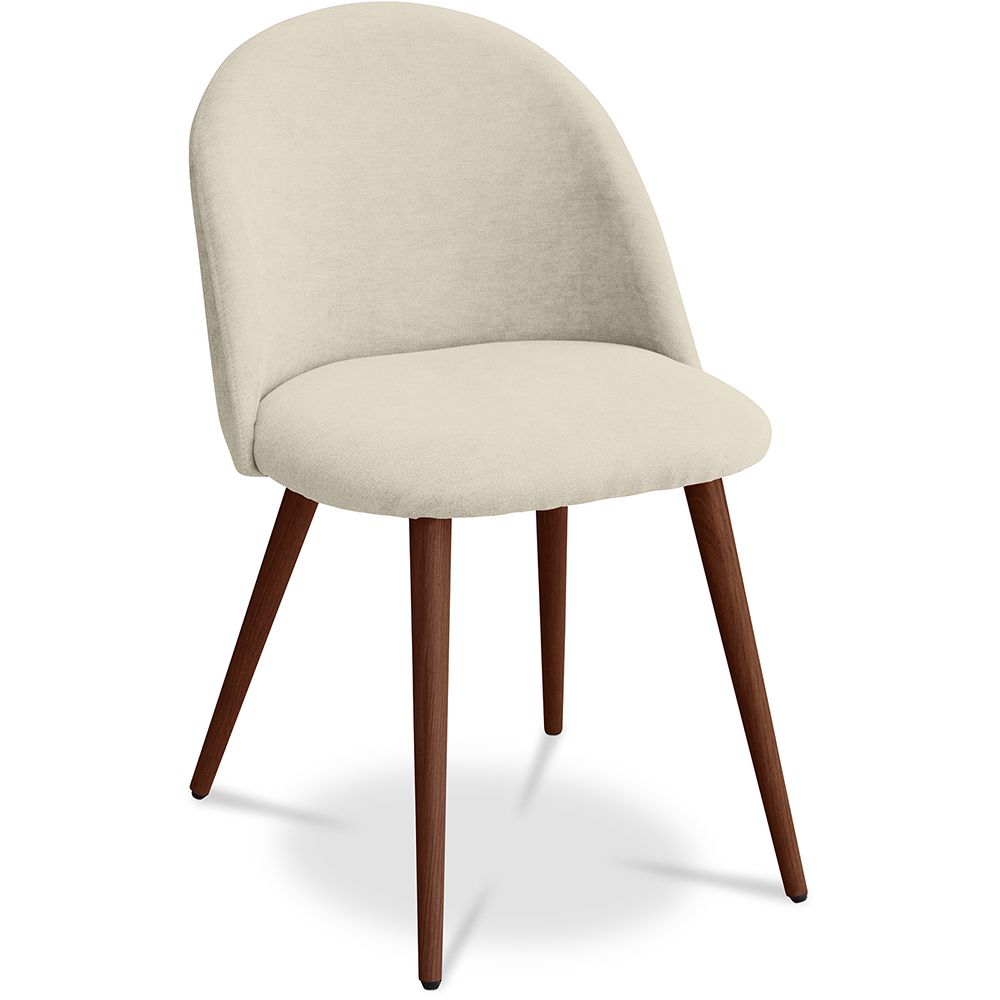 Cadeira de jantar - Estofada em tecido - Estilo escandinavo - Evelyne image 8