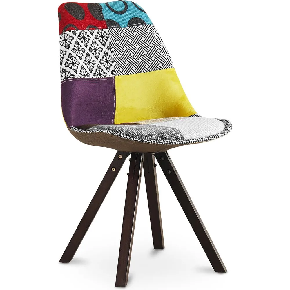 Cadeira de Jantar - Estofada em Patchwork - Ray image 8