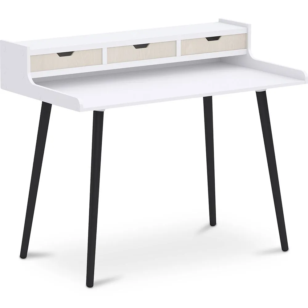 Mesa de Madeira com Gavetas - Design Escandinavo - Thora image 8