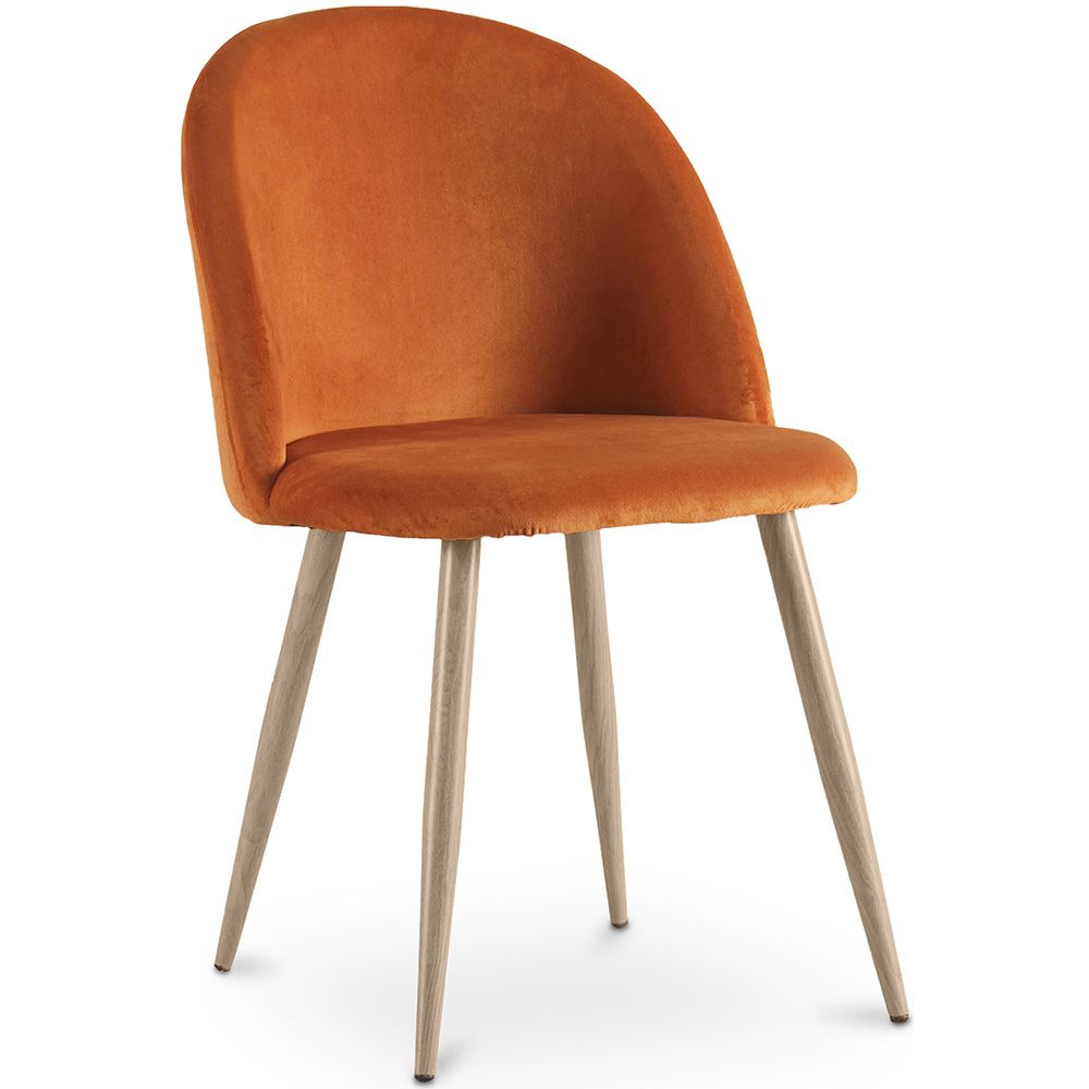 Cadeira de Jantar - Estofada em Veludo - Estilo Escandinavo - Evelyne image 8