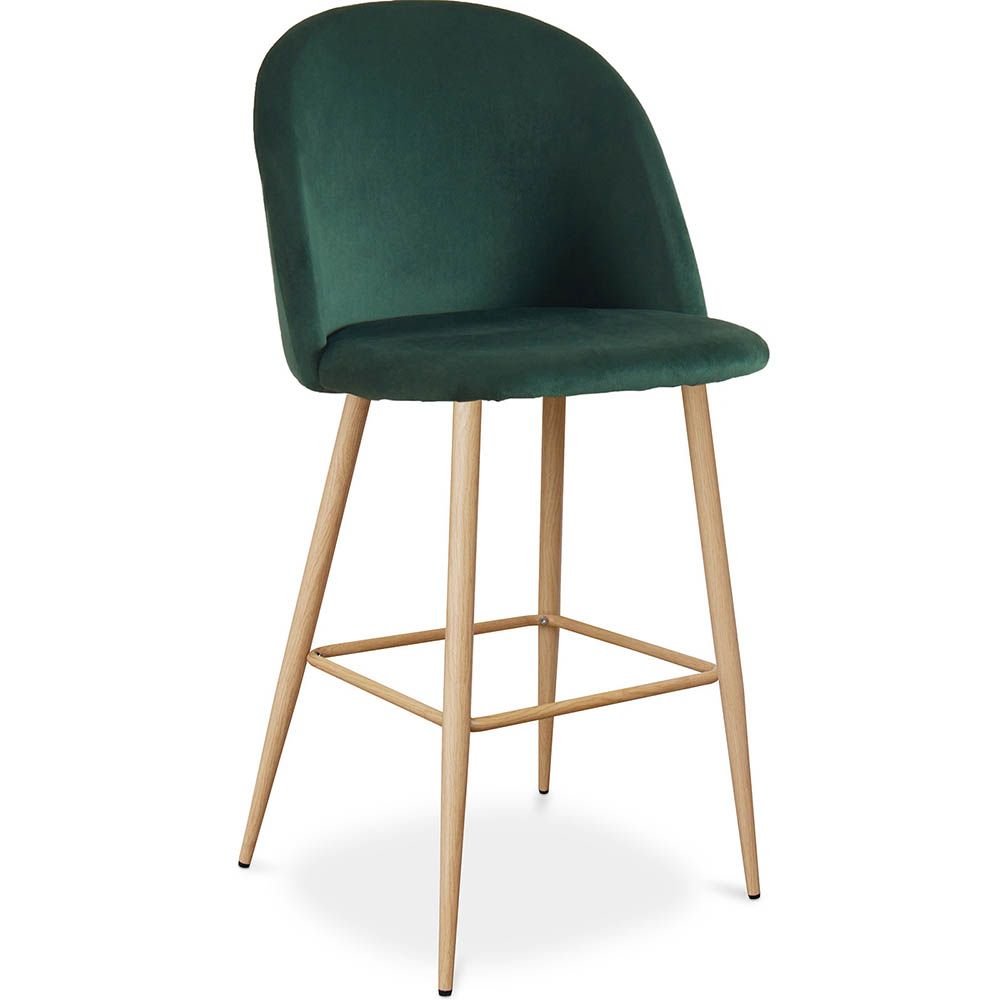 Banqueta Estofada em Veludo - Design Escandinavo - Evelyne image 8