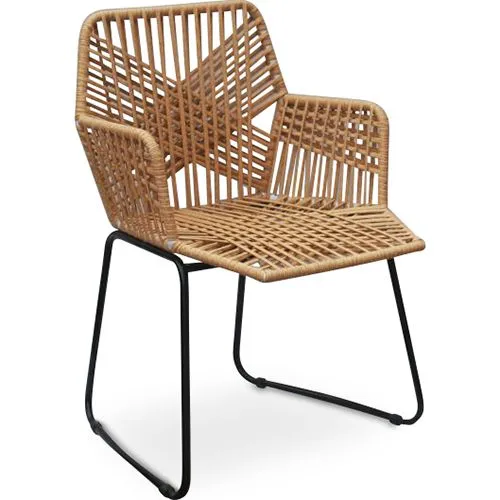 Cadeira de jantar de vime - Cadeira de jardim Boho Bali Design - Tale image 8