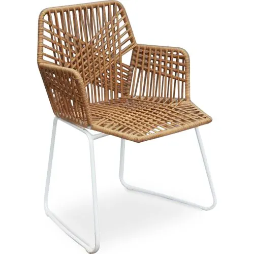 Cadeira de jantar de vime - Cadeira de jardim Boho Bali Design - Tale image 8