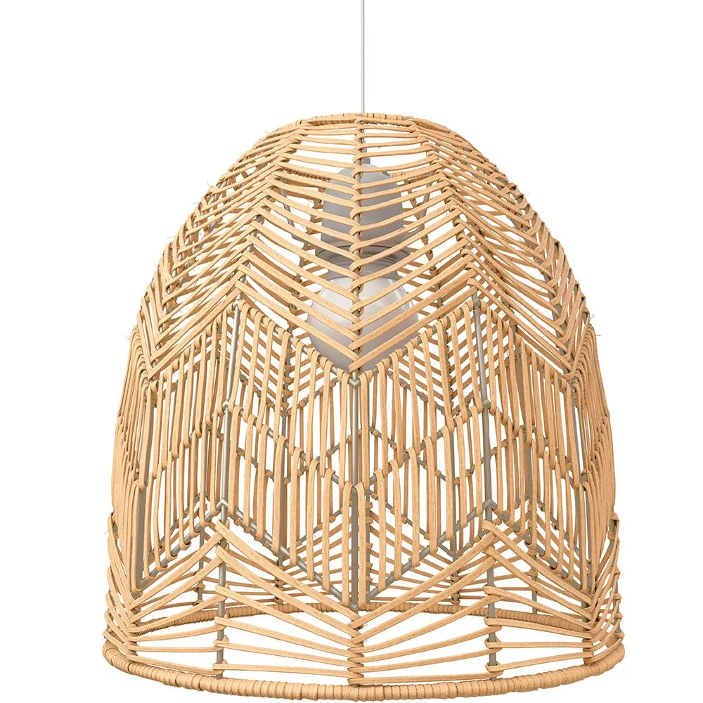 Luminária de teto de ratã - Pendente de stile Boho Bali - Bu image 8