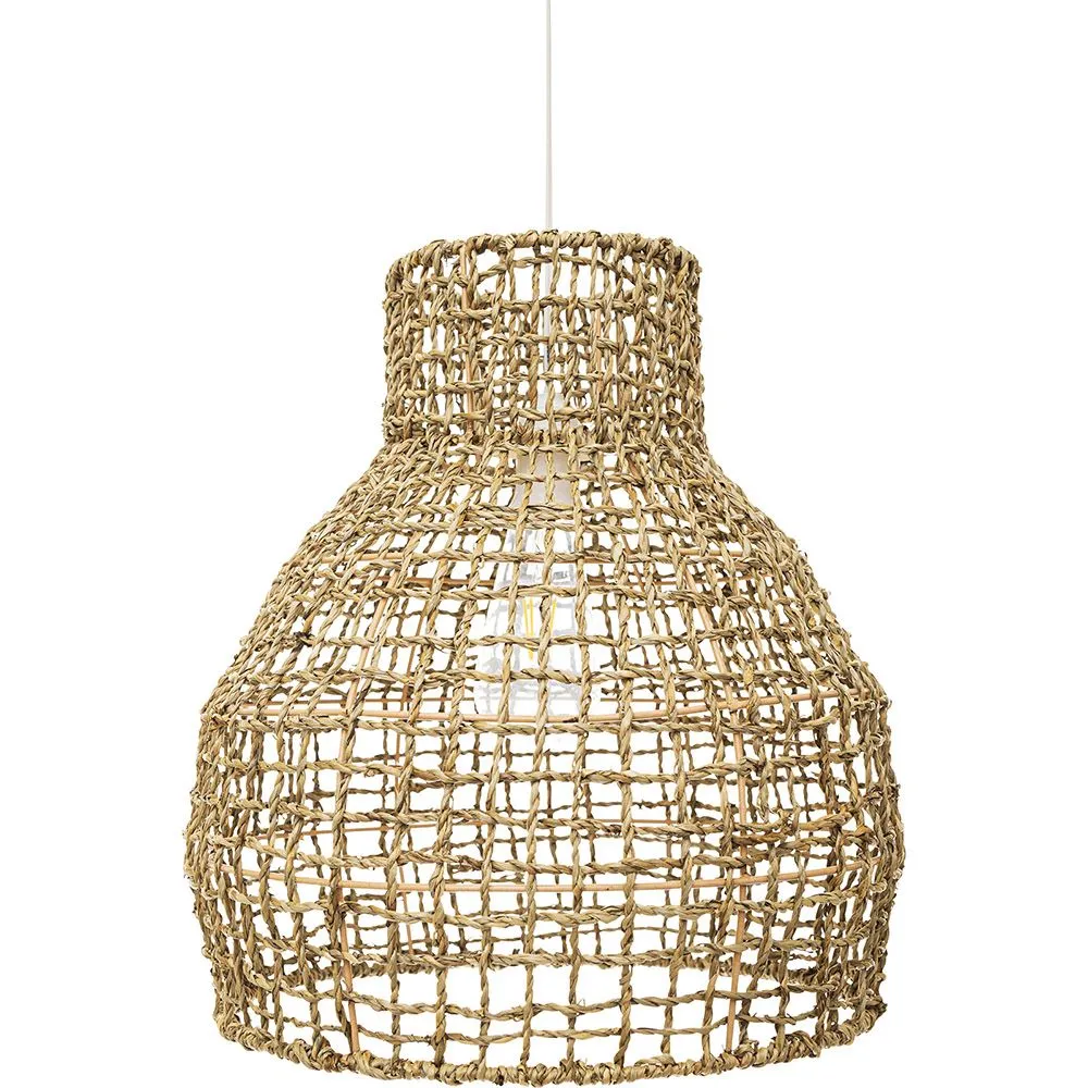 Luminária de teto de vime - Luminária pendente de stile Boho Bali - Lan image 8