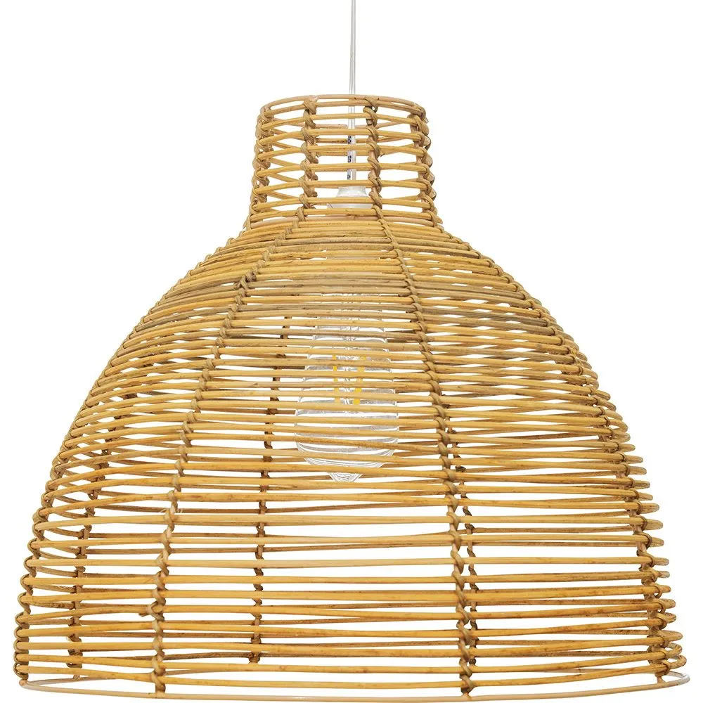 Luminária de teto de vime - Luminária pendente de stile Boho Bali - Can image 8
