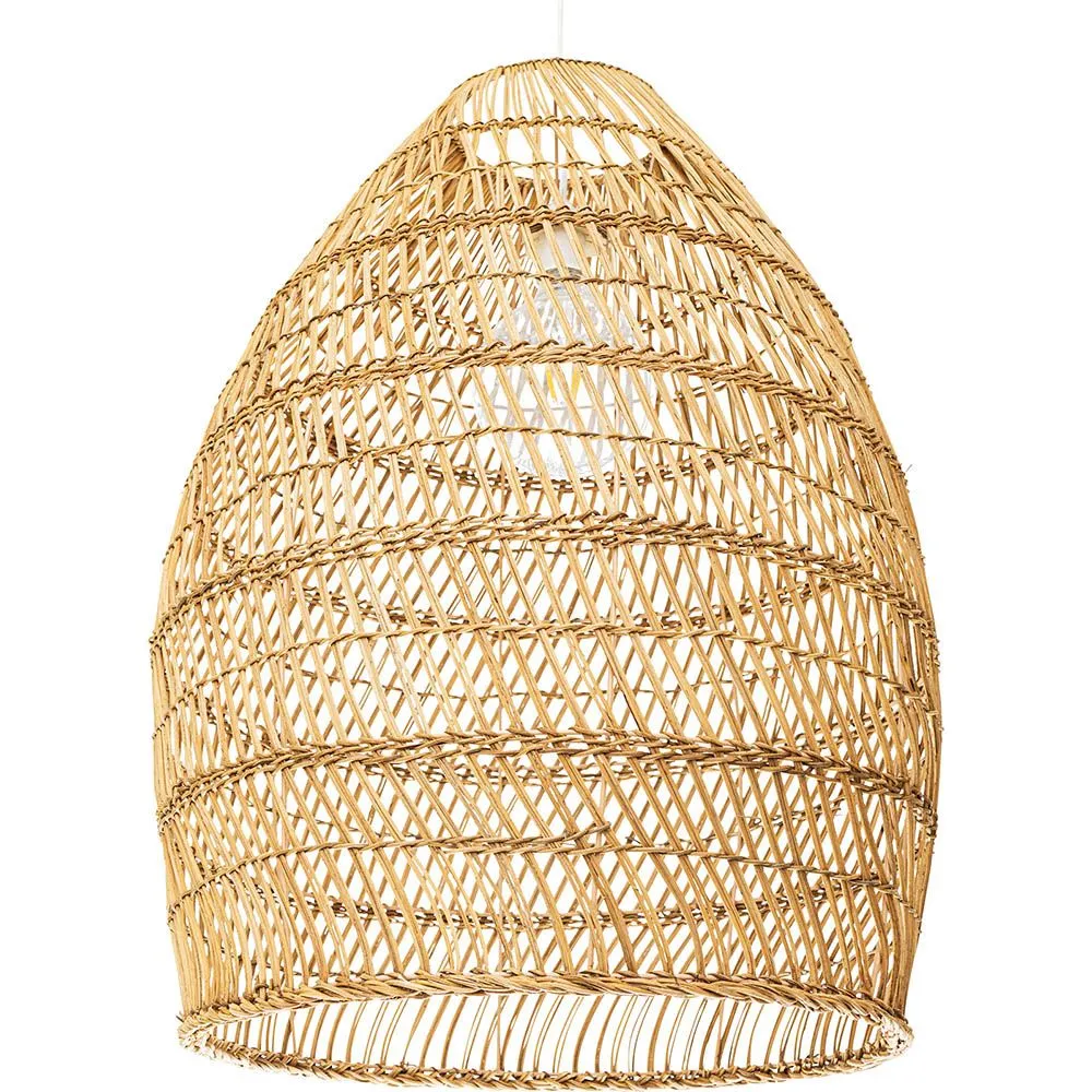  Luminária de teto de ratã - Pendente de stile Boho Bali - 50cm - Puong image 8