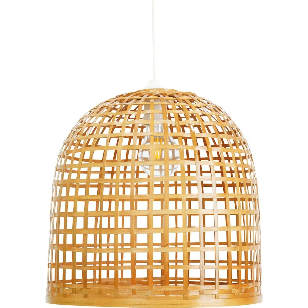 Luminária de teto de bambu - Pendente de stile Boho Bali - Thi image 8