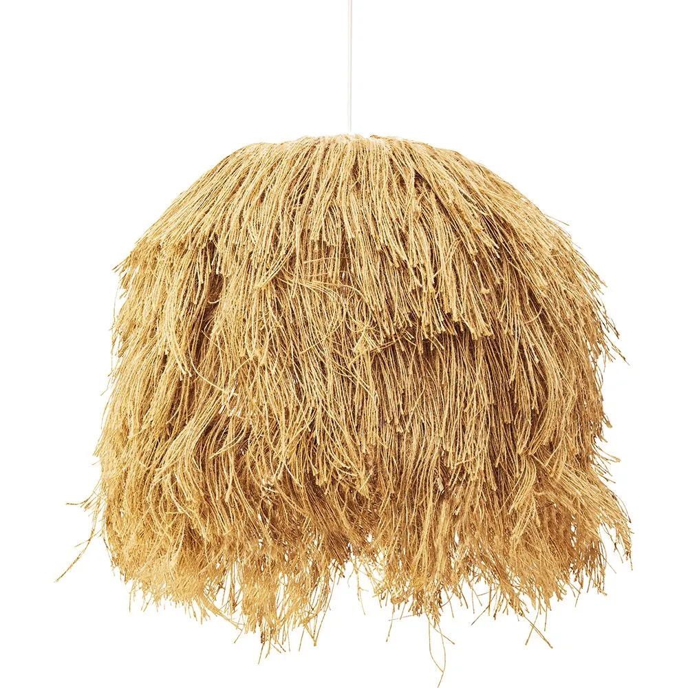  Lâmpada de teto de juta - Lâmpada pendente de stile Boho Bali - Lien image 8