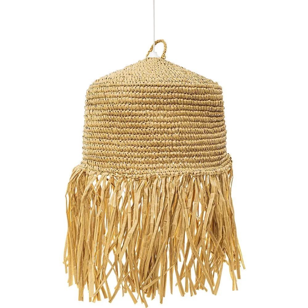 Luminária de teto de rafia - Pendente de stile Boho Bali - Lanui
 image 8