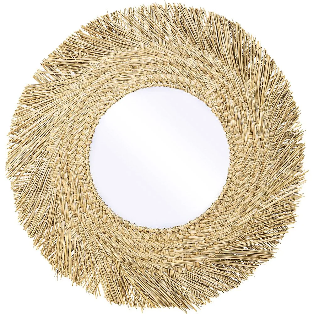  Espelho de Parede - Design Redondo Boho Bali (60 cm) - Rewu image 8