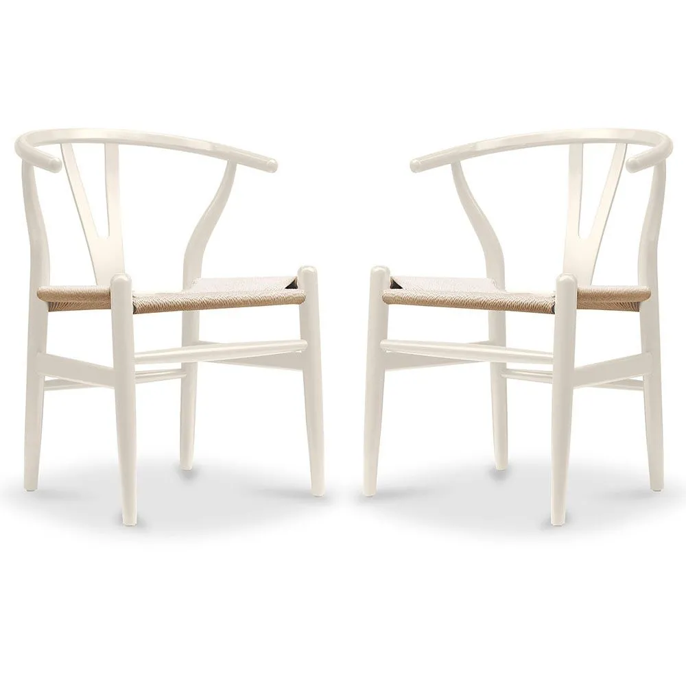 Conjunto de 2 cadeiras de jantar em madeira - Estilo escandinavo - Wish image 8