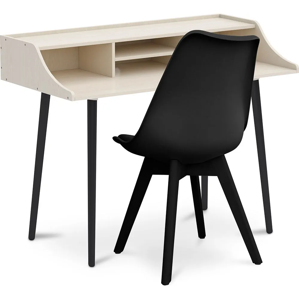 Conjunto Mesa de Madeira - Design Escandinavo - Torkel + Cadeira de Jantar - Design Escandinavo - Denisse image 8