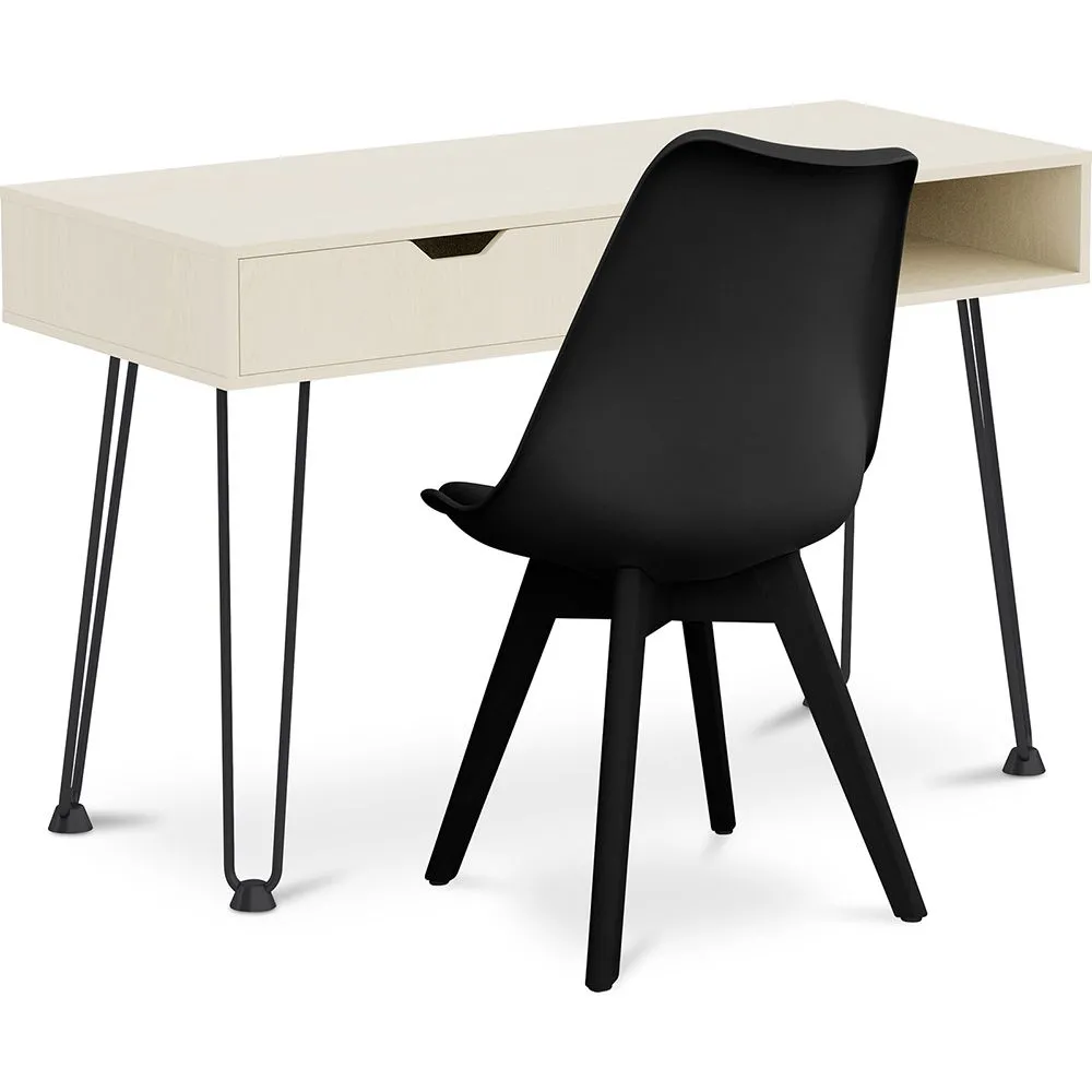 Conjunto Mesa de Madeira - Design Escandinavo - Andor + Cadeira de Jantar - Design Escandinavo - Denisse image 8