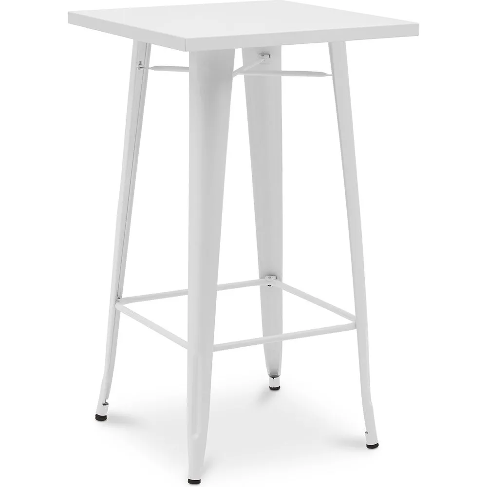 Mesa banquinho quadrada - Design industrial - 100 cm  - Galla image 8