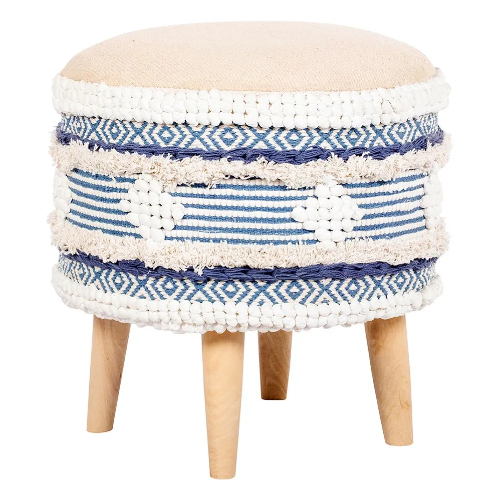 Banquinho Puff Redondo - Estilo boho Bali - Josephine  image 8