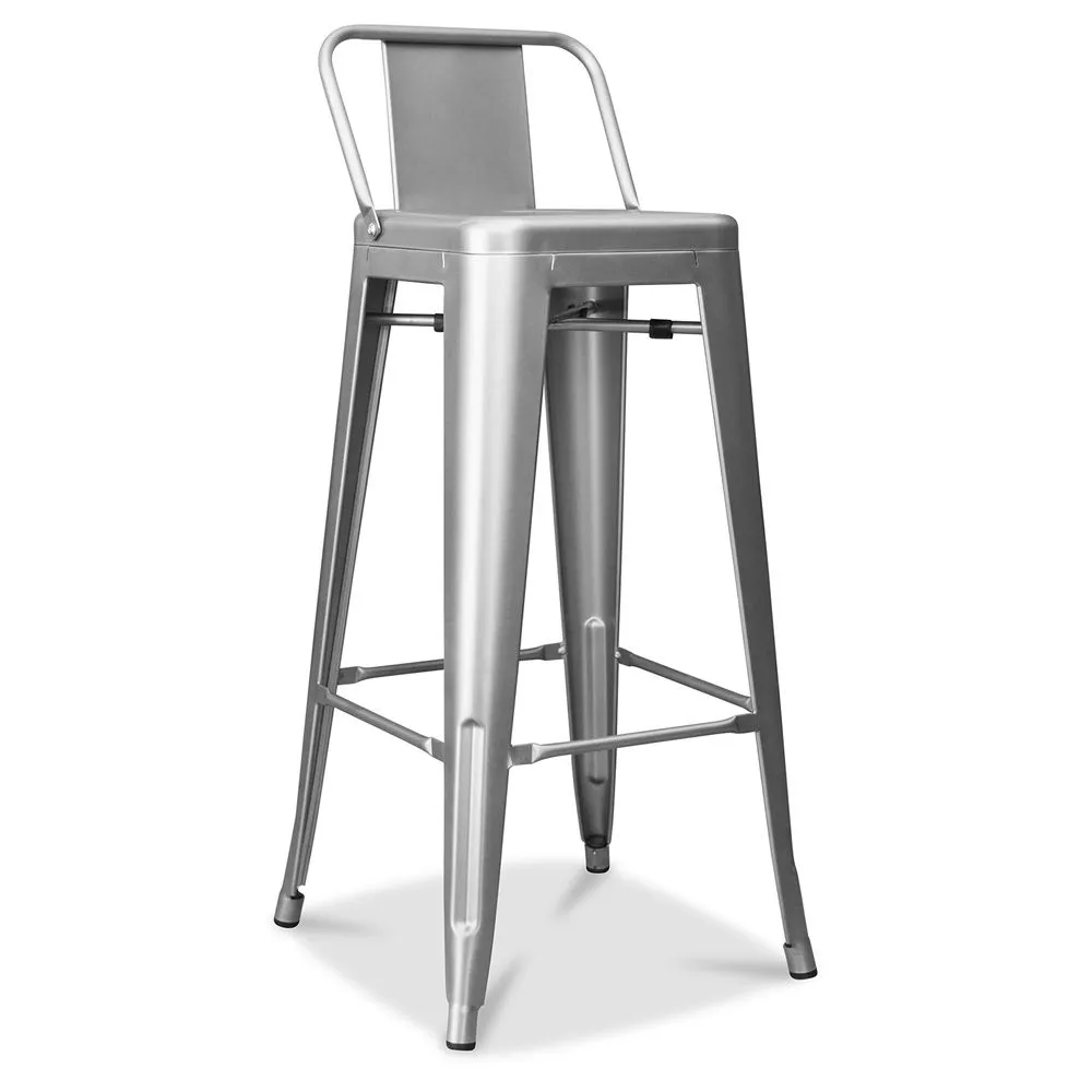 Banco Bar com Encosto - Desenho Industrial - 76cm - Nova Edição - Stylix image 8