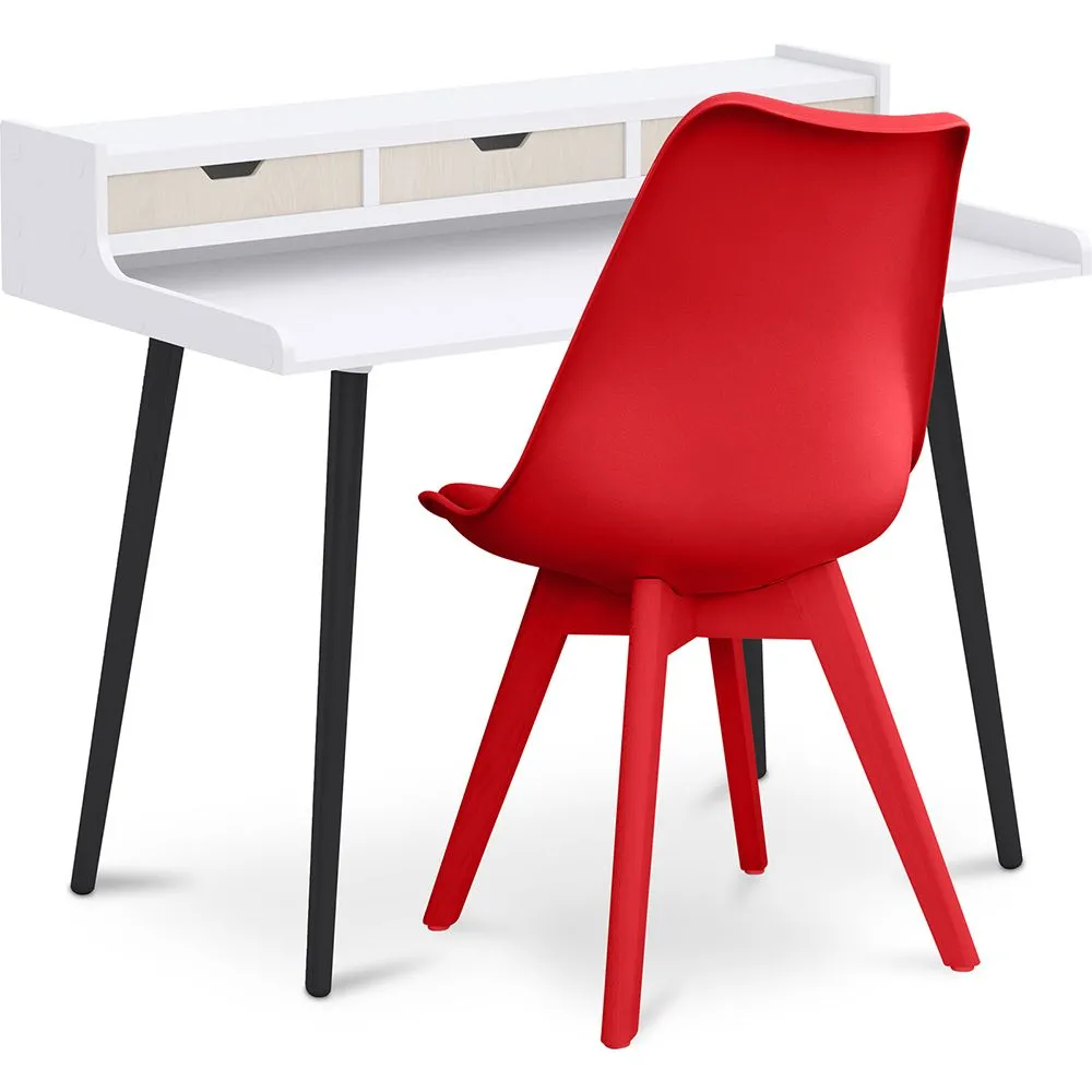 Conjunto Mesa de Madeira - Design Escandinavo - Thora + Cadeira de Jantar - Design Escandinavo - Denisse image 8