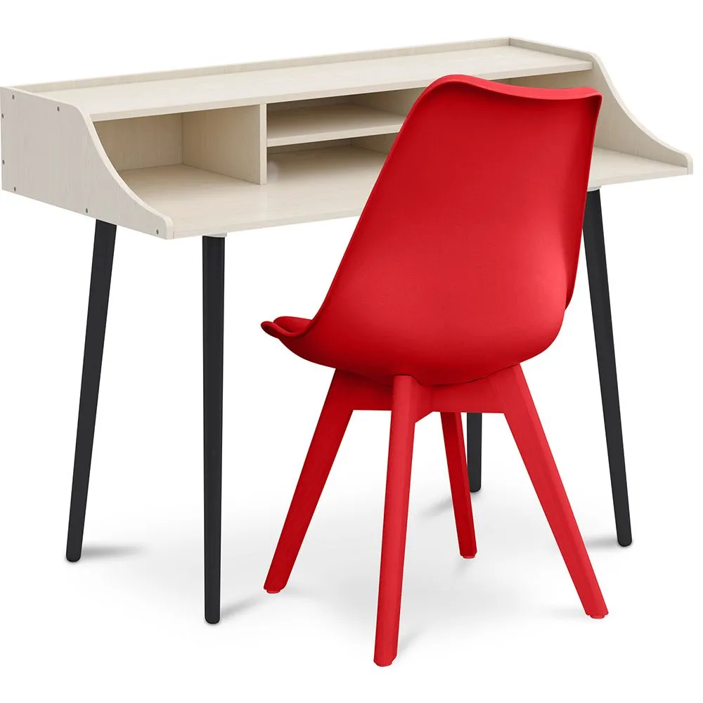 Conjunto Mesa de Madeira - Design Escandinavo - Torkel + Cadeira de Jantar - Design Escandinavo - Denisse image 8