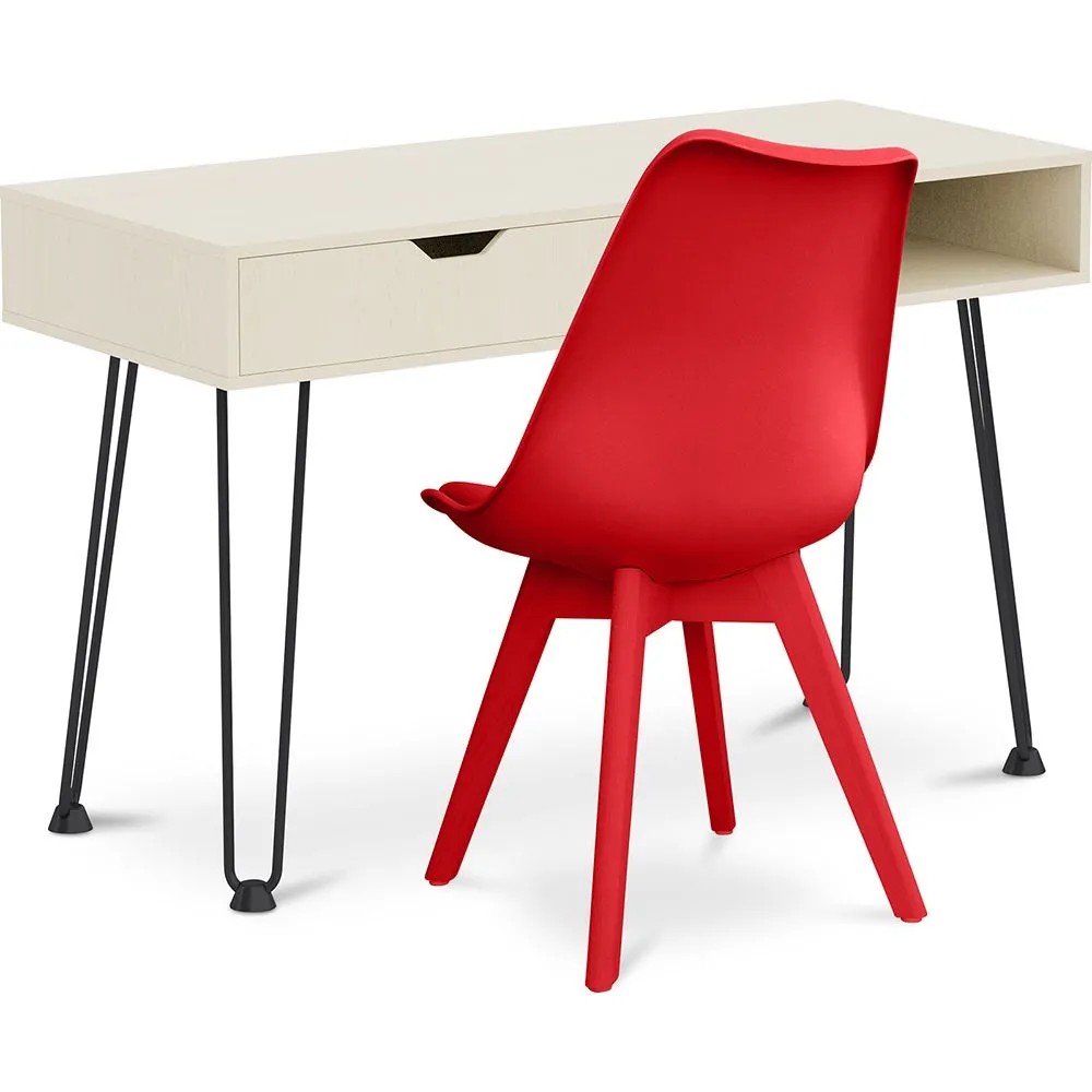 Conjunto Mesa de Madeira - Design Escandinavo - Andor + Cadeira de Jantar - Design Escandinavo - Denisse image 8
