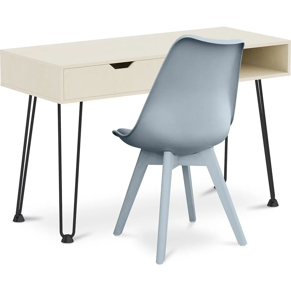 Conjunto Mesa de Madeira - Design Escandinavo - Andor + Cadeira de Jantar - Design Escandinavo - Denisse image 8